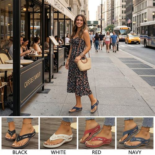 Women's Slippers Summer New Fashion Metal Button Slides Shoes Wedge Beach Sandals Women Outside Platform Leisure Flip Flops